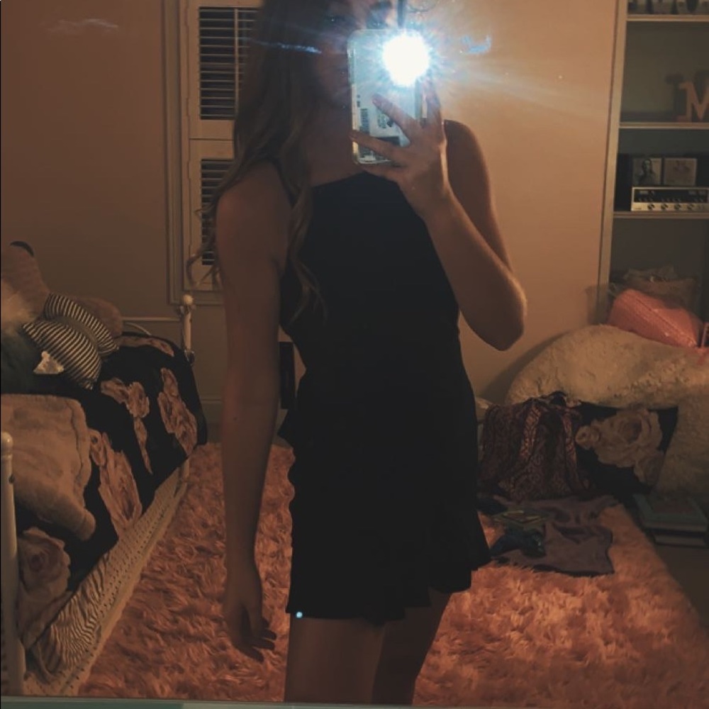 Lulus size medium black hoco dress!